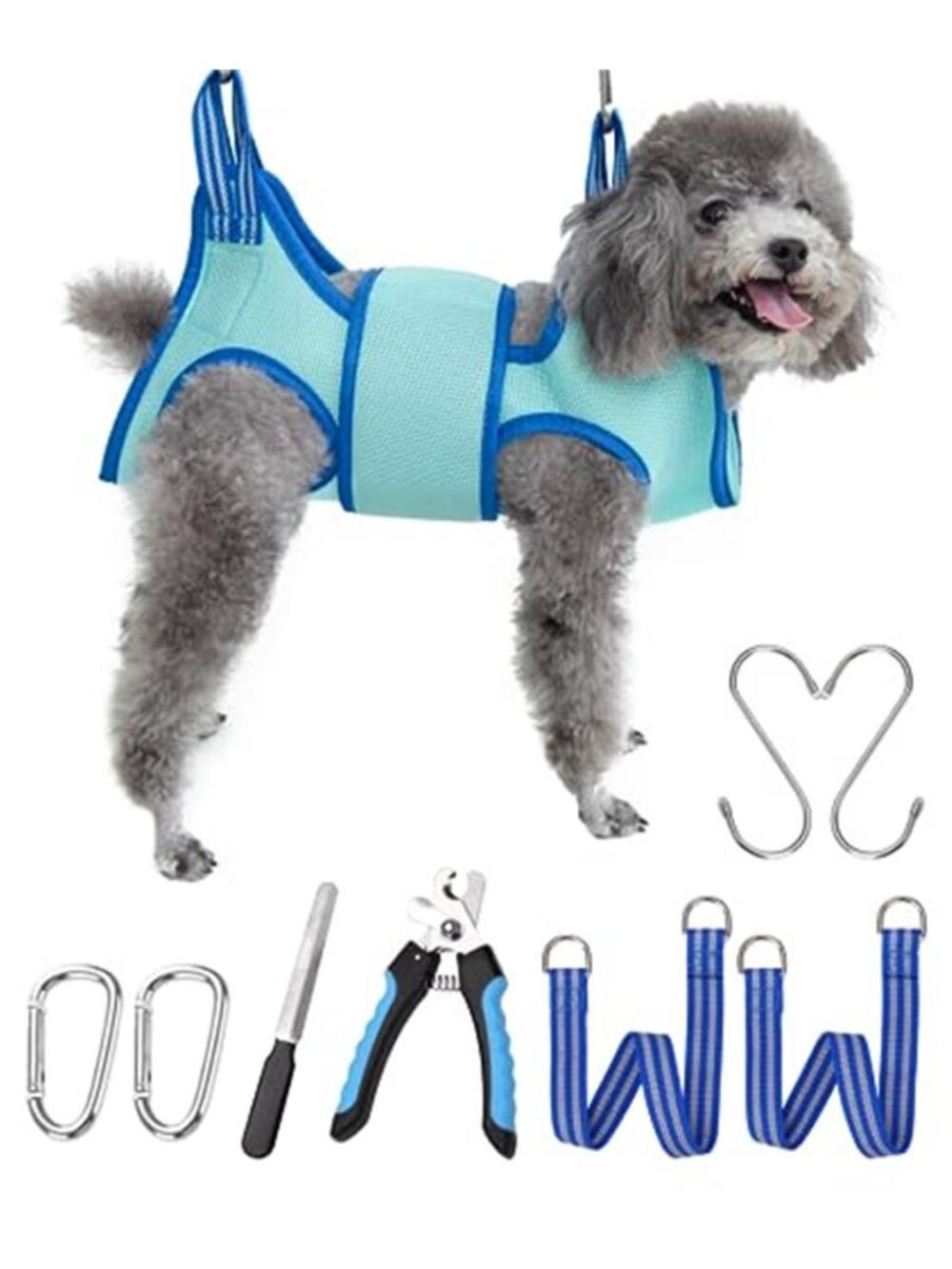 Dog Grooming Hammock XS Size Hanging Harness for Nail Clipping Nail Max 11 Lbs